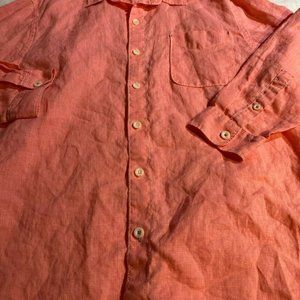 Tommy Bahama Men's Coral 100% linen XL